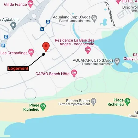 Apartament Archipel Iii, T2 Mezzanine, Parking, Piscine, Wifi Agde